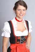 Midi Dirndl schwarz