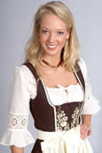 Midi Dirndl braun