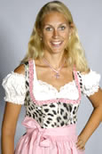 Midi Dirndl rosa