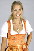 Midi Dirndl orange